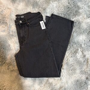 Old Navy Women's Dark Gray High-Rise OG Loose Jeans (4 petite short)